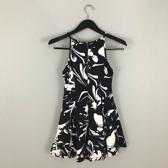 TOPSHOP 4 Romper Dress Floral Navy Blue White - Picture 5 of 6